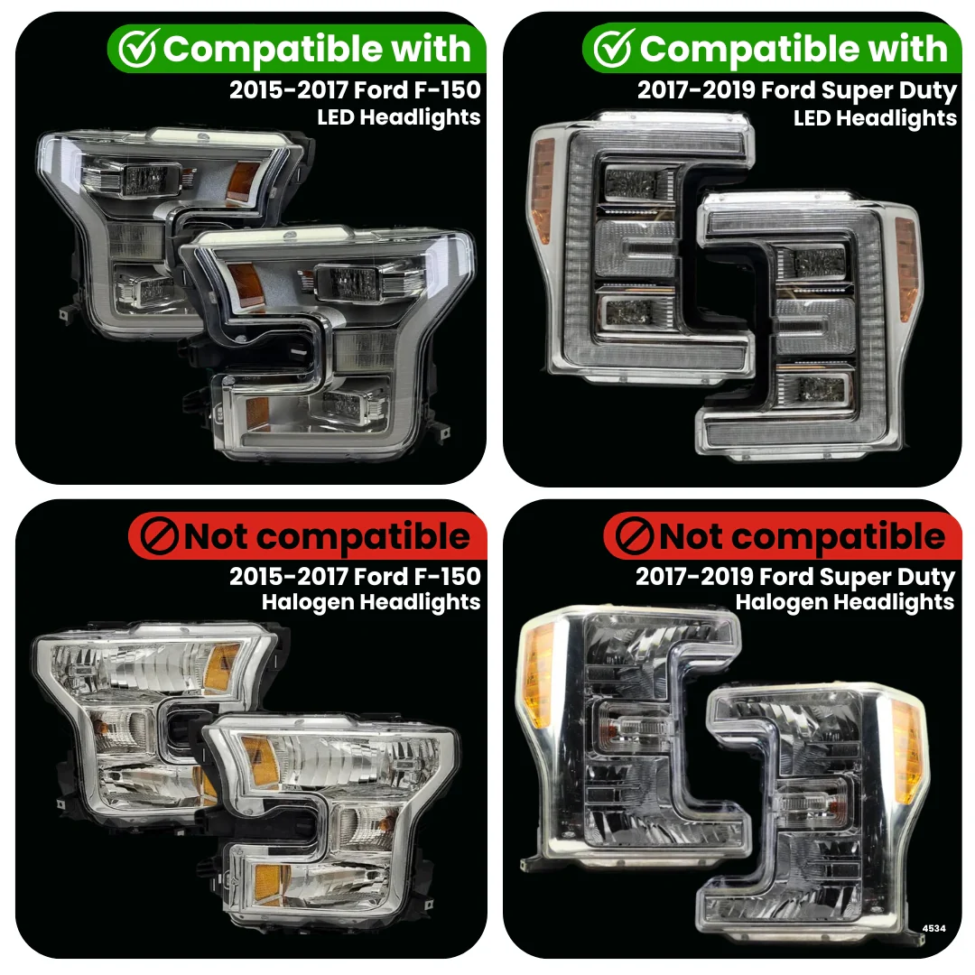Ford F-Series Dynamic LED Headlight Adapter (2015-2019) - Image 2