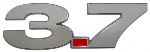 V6 Mustang 3.7L Chrome Fender Emblem (2011-2014)
